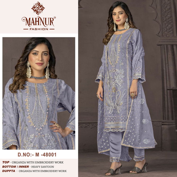 Mahnur Vol 48 Organza Pakistani Suits Wholesale Clothing Suppliers In India
